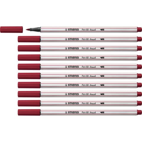 Pennarello Stabilo Pen 68 brush - punta a pennello - M 1 mm porpora 568/19